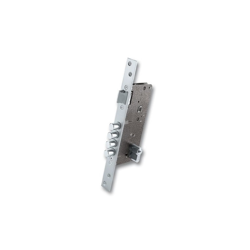 Cerradura pico recto para puertas de aluminio o doble hoja