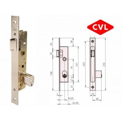 CERRADURA 1964T HN/CL CVL